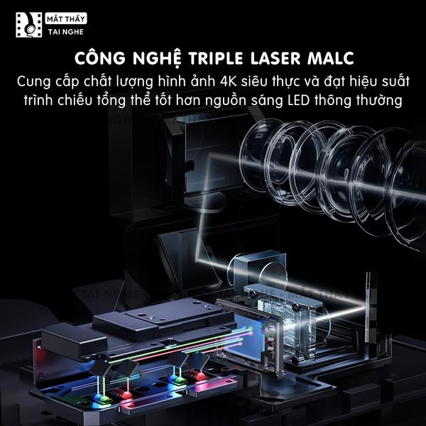 JMGO N1s Ultra - Máy chiếu thông minh Laser thế hệ mới nhất, tích hợp hệ điều hành Android, độ phân giải chuẩn 4K UHD 3840x2160p , độ sáng 4.500 Ansi lumens, chip xử lý MT9 thế hệ mới siêu mạnh và loa tích hợp Dynaudio