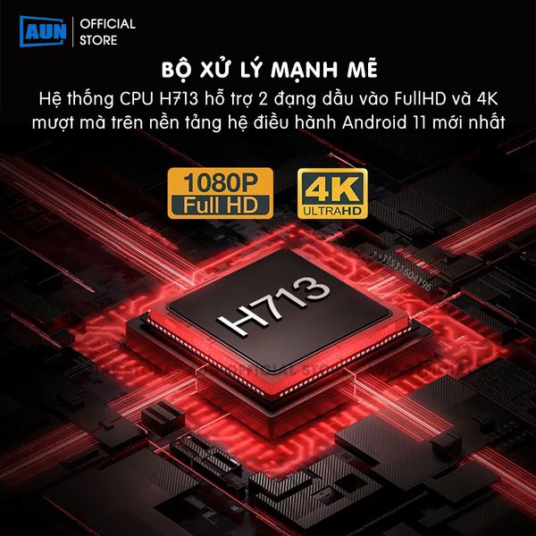 AUN HY300 Gen2 - Máy chiếu mini giá rẻ, độ phân giải thực HD 720p, độ sáng 200 ansi lumens, tích hợp Android và tính năng Auto keystone chỉnh nghiêng tự động, kết nối điện thoại linh hoạt