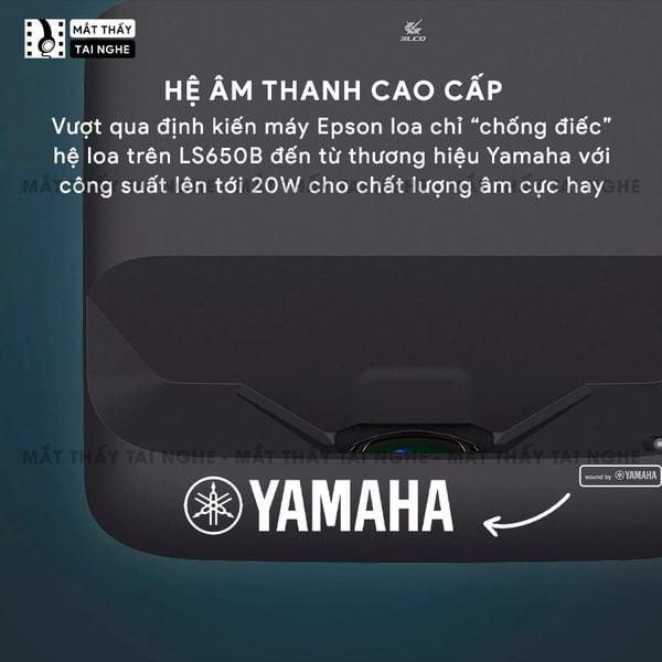 Epson EH-LS650 - Máy chiếu siêu gần 4K thông minh tích hợp Android TV, độ phân giải chuẩn 4K UHD 3840x2160p, độ sáng 3.600 lumen, tương phản siêu cao 2.500.000:1