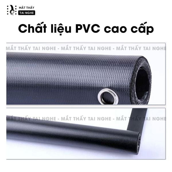 Màn chiếu bạt gắn tường chất liệu PVC chất lượng cao, cho hình ảnh sắc nét, chuyên dụng cho mọi loại máy chiếu, tỉ lệ 16:9, kích thước 84inch  100inch 120inch