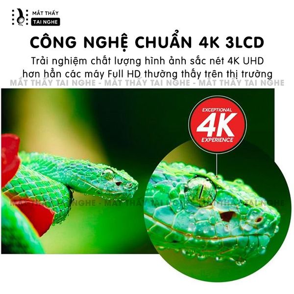 Epson CH-TZ2800 -  Máy chiếu 4K 3LCD chính hãng Epson, độ phân giải chuẩn 4K UHD 3840x2160p chuyên Cinema, độ sáng 2.800 ansi, tương phản siêu cao 35.000:1