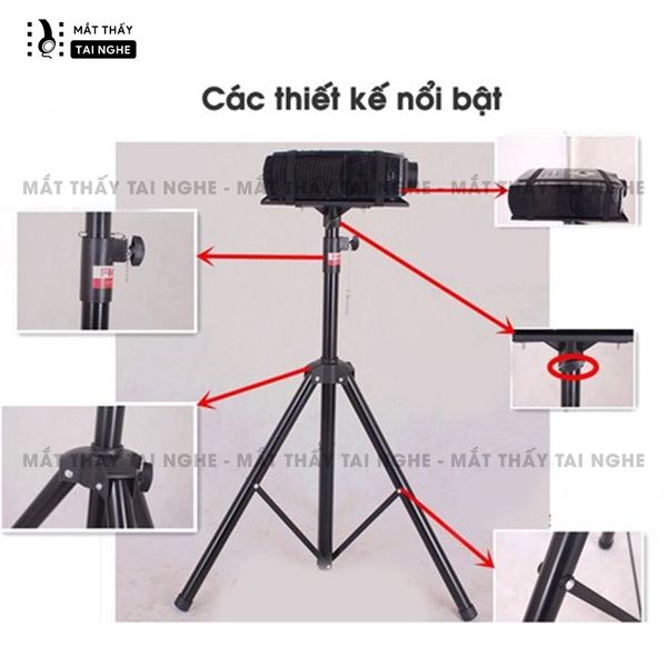 Chân giá máy chiếu đa năng - Trụ vững chắc chắn, loại cao cấp siêu cứng, chịu lực tốt