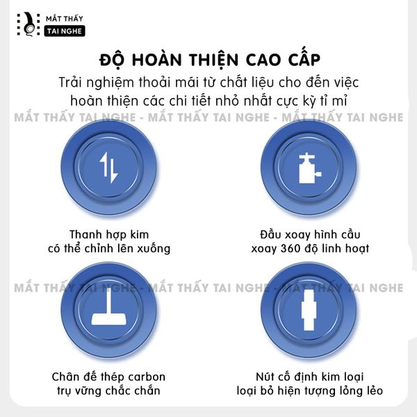 Chân giá đỡ máy chiếu dựng đứng để bàn xoay 360 độ linh hoạt, chất liệu thép carbon cao cấp, chịu lực lên tới 5kg