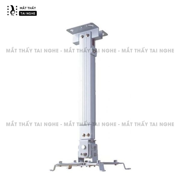 Chân treo máy chiếu gắn tường & trần xoay 360 độ - Độ dài tùy chỉnh 40 - 65cm, loại cao cấp, chất liệu dày dặn, chắc chắn, hỗ trợ sử dụng với đa dạng các loại máy chiếu
