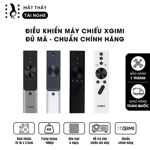 Điều khiển máy chiếu Xgimi chính hãng, đủ các loại hỗ trợ đa dạng các mã máy chiếu Xgimi
