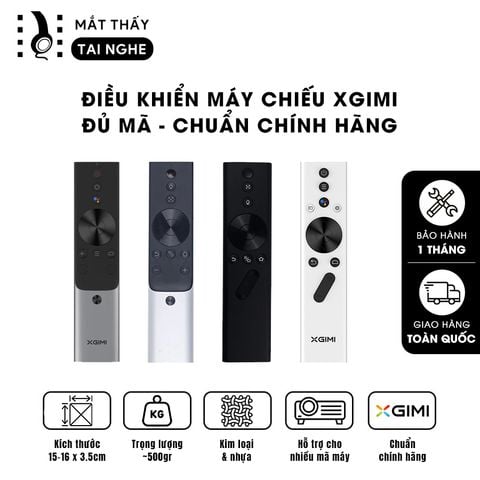 Điều khiển máy chiếu Xgimi chính hãng, đủ các loại hỗ trợ đa dạng các mã máy chiếu Xgimi