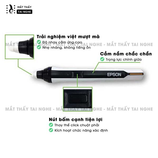 Epson EB-536wt - 99% - Máy chiếu gần tương tác cảm ứng, độ sáng 3.400 ansi lumens, độ phân giải WXGA 1280x800p, tương phản cực cao 16.000:1, hỗ trợ bút cảm ứng và kết nối không dây tiện lợi