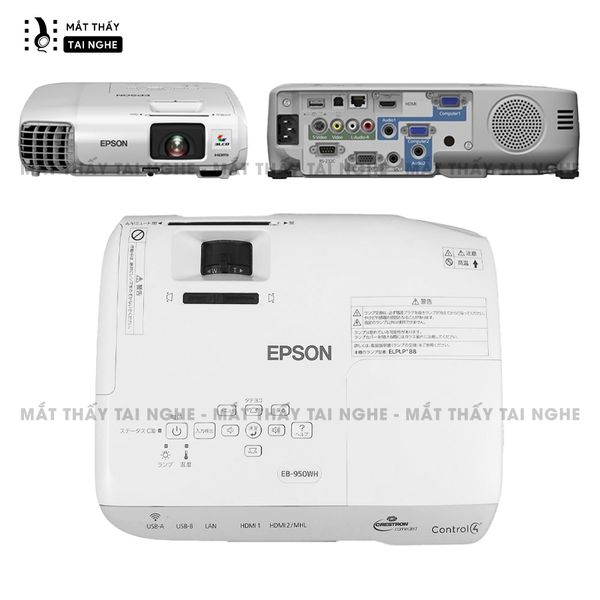 Epson EB-950WH - 99% - Máy chiếu  WXGA 1280 x 800, tương phản cao 10.000:1, phù hợp chiếu dạy học văn phòng, hỗ trợ chiếu 3D cực đẹp