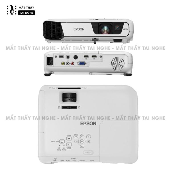 Epson EB-U32 - 99% - Máy chiếu WUXGA 1920 x 1200, tương phản cao 15.000:1, auto keystone theo chiều dọc, bật tắt siêu nhanh, hỗ trợ chiếu 3D cực đẹp