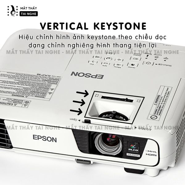 Epson EB-U32 - 99% - Máy chiếu WUXGA 1920 x 1200, tương phản cao 15.000:1, auto keystone theo chiều dọc, bật tắt siêu nhanh, hỗ trợ chiếu 3D cực đẹp