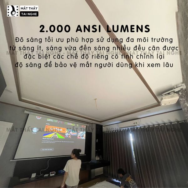 Epson EH-TW5200 - 99% - Máy chiếu Full HD 1920x1080p, tương phản cao 15.000:1, hỗ trợ chiếu 3D cực đẹp, tốc độ phản hồi nhanh