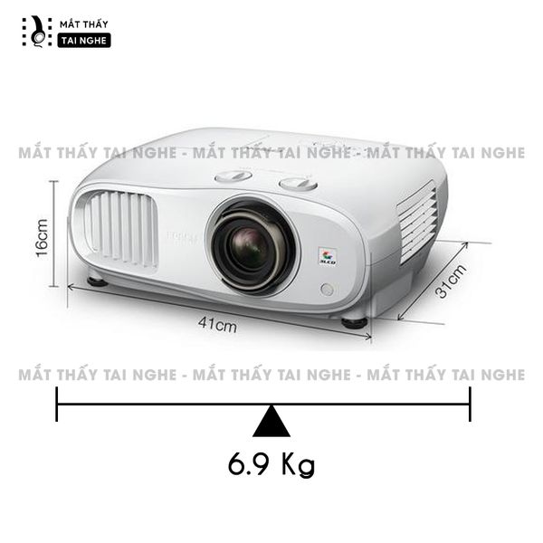 Epson EH-TW7100 - 99% - Máy chiếu 4K UHD 3840x2160p chuyên Cinema, độ sáng 3.000 ansi, tương phản siêu cao 100.000:1, hỗ trợ chiếu 3D cực đẹp