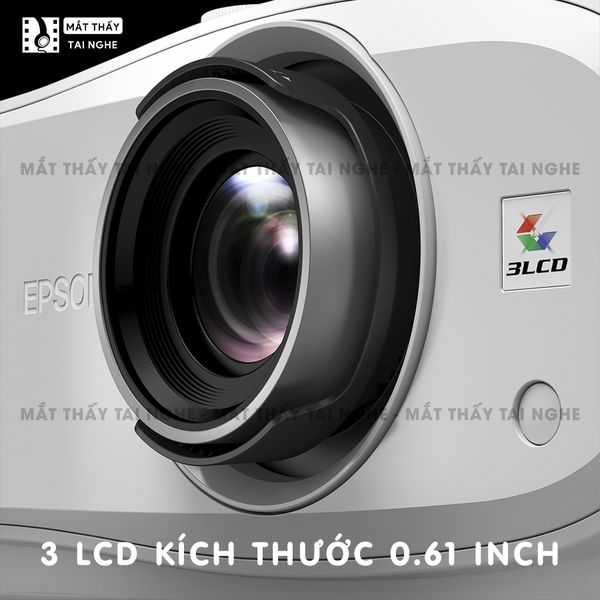 Epson EH-TW7100 - 99% - Máy chiếu 4K UHD 3840x2160p chuyên Cinema, độ sáng 3.000 ansi, tương phản siêu cao 100.000:1, hỗ trợ chiếu 3D cực đẹp