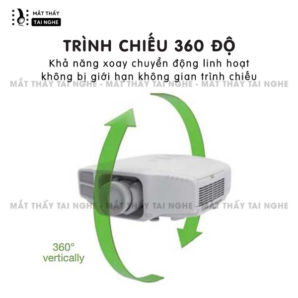 Epson EB-G7000w - 99% - Máy chiếu WXGA 1280x800p, độ sáng cực cao 6.500 ansi lumens, tương phản cực cao 50.000:1, tích hợp điều chỉnh Lens shift, hỗ trợ chiếu 3D mapping cực đẹp