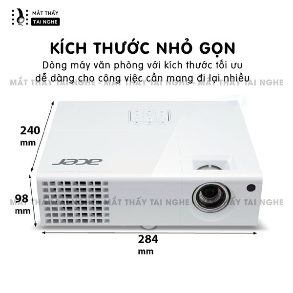 Acer H6510BD - 99% - Máy chiếu Full HD 1920x1080p, độ sáng 3.000 ansi, tương phản cao 10.000:1, hỗ trợ chiếu 3D cực đẹp, hình ảnh nét đẹp