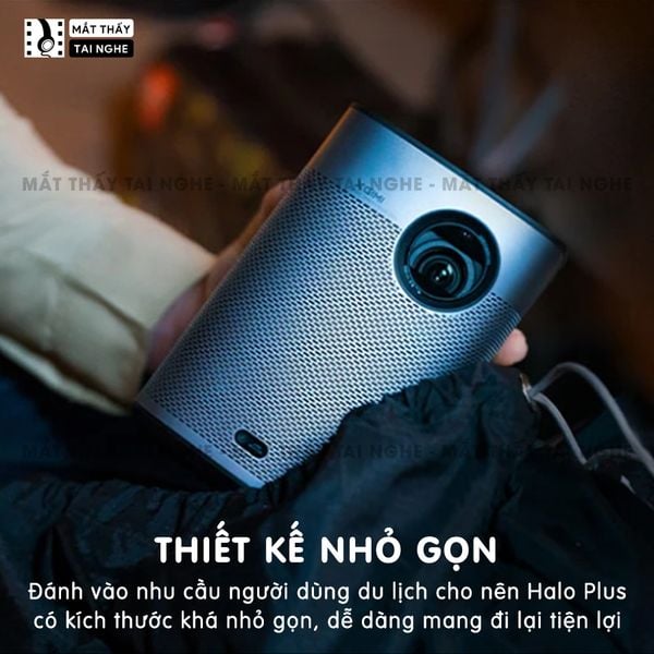 Xgimi Halo Plus - Máy chiếu thông minh bản quốc tế, máy chiếu DLP công nghệ 3D độ sáng 900 Ansi, độ phân giải chuẩn 1080x1920, cho hình ảnh và màu sắc cực đẹp