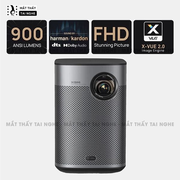 Xgimi Halo Plus - Máy chiếu thông minh bản quốc tế, máy chiếu DLP công nghệ 3D độ sáng 900 Ansi, độ phân giải chuẩn 1080x1920, cho hình ảnh và màu sắc cực đẹp