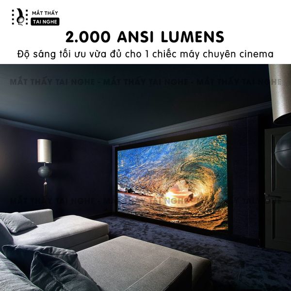 BenQ HT1070 - 99% - Máy chiếu Full HD 1920x1080p, màu sắc rực rỡ với 6X RGBRGB và Cinematic master video chuyên biệt, hỗ trợ chiếu 3D siêu đẹp