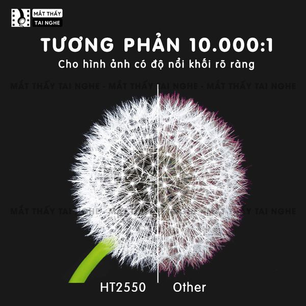 BenQ HT2550 NEW - Máy chiếu 4K chuẩn 4K 3840x2160p với 8,3 triệu điểm ảnh hoàn hảo, độ sáng cao 2200 Ansi, hệ màu Cinematic Color, Rec 709, chế độ HDR, tuổi thọ 10,000h chất lượng hình ảnh cực đẹp
