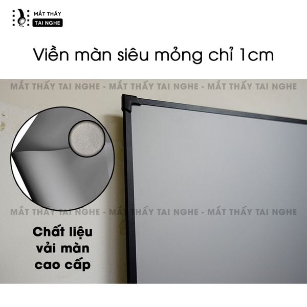 Màn chiếu Xview X1 khung fixframe tương phản cao, góc nhìn 180 độ, loại cao cấp, cho chất lượng hình ảnh đẹp, sắc nét, hỗ trợ 9 kích thước