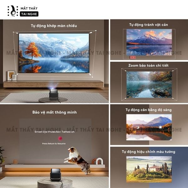 JMGO N1s Infinity 4K - Máy chiếu thông minh tích hợp Google TV và hỗ trợ Netflix chính chủ, độ phân giải 4K UHD 3840x2160p, độ sáng 2.600 Ansi lumens