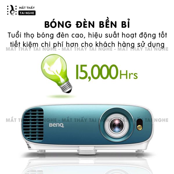 BenQ TK800m - 99% - Máy chiếu chuẩn 4K 3840x2160p, độ sáng cao 3000 Ansi, hệ màu 10 bít ( 1,07 tỷ màu), Rec 709, chế độ HDR, tuổi thọ 15,000h chất lượng hình ảnh cực đẹp