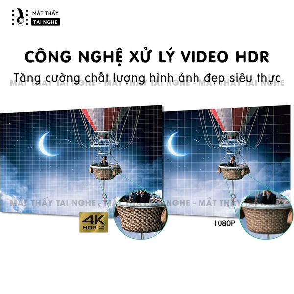 BenQ TK800m - 99% - Máy chiếu chuẩn 4K 3840x2160p, độ sáng cao 3000 Ansi, hệ màu 10 bít ( 1,07 tỷ màu), Rec 709, chế độ HDR, tuổi thọ 15,000h chất lượng hình ảnh cực đẹp