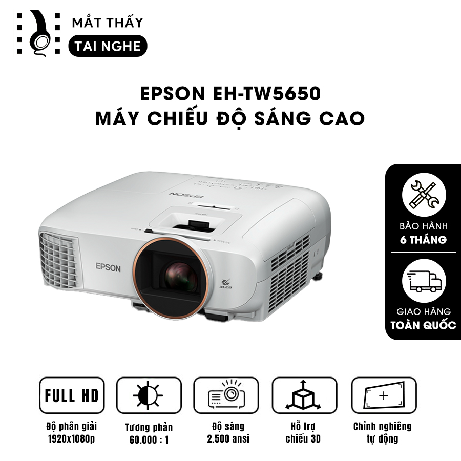 EPSON EH-TW5650 LƯỚT 99% GIÁ TỐT HÌNH ẢNH ĐẸP NÉT CHẤT LƯỢNG CAO