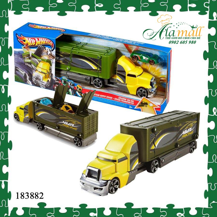 Hot Wheels Crashing Big Rigs Playset – Thế giới đồ chơi cho bé