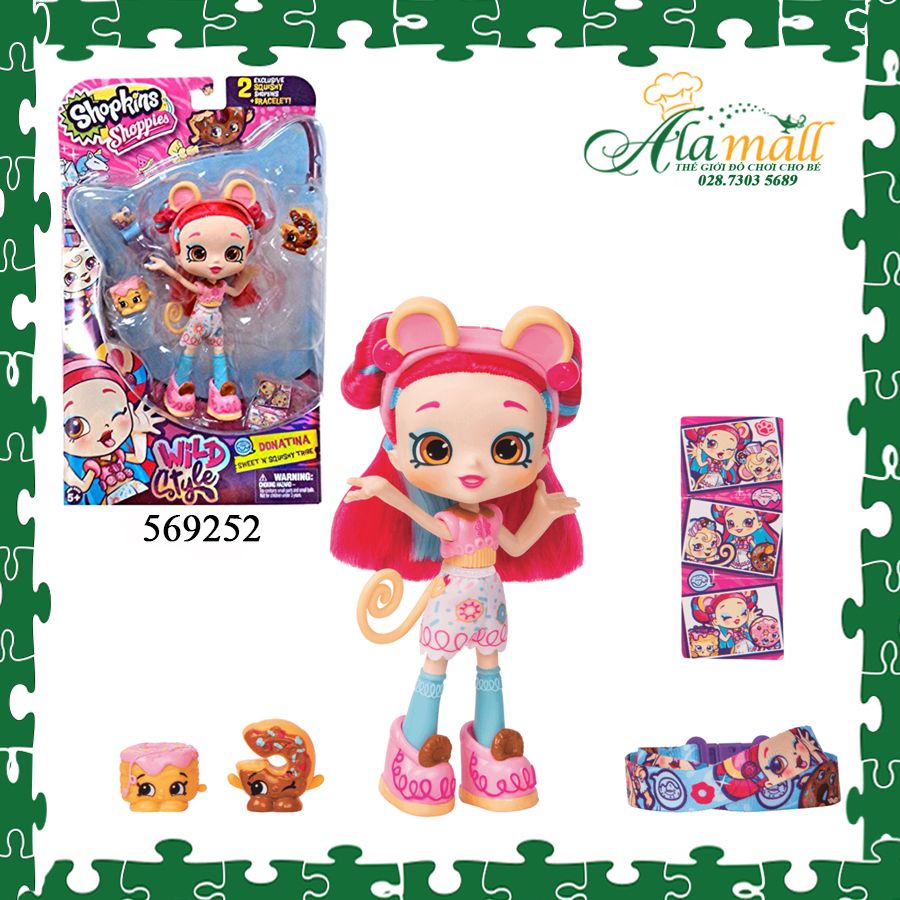Shopkins Donatina Sweet N Squishy Tribe – Thế giới đồ chơi cho bé