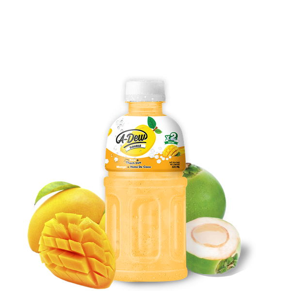 Nước Xoài Thạch Dừa A-Dew Double Chai 320ml