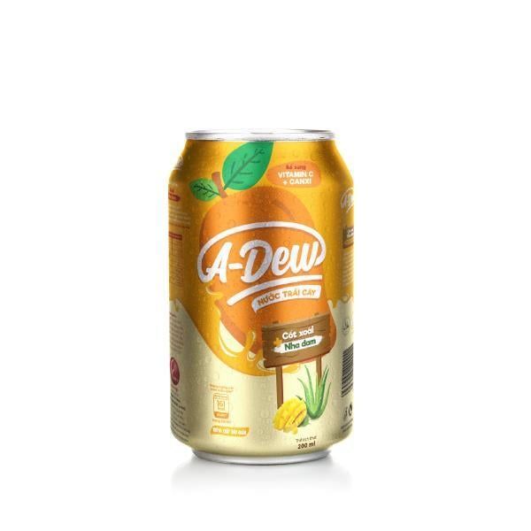 Nước Trái Cây A-Dew Xoài Nha Đam Lon 200ml