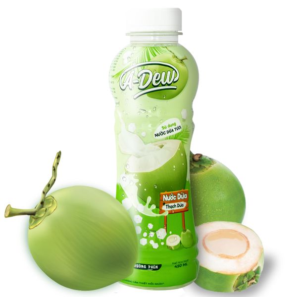 450ml A-Dew Coconut Water With Nata De Coco