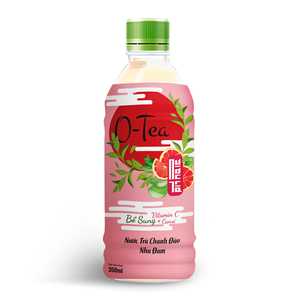 Nước Trà Chanh Đào Nha Đam O-Tea Chai 350ml