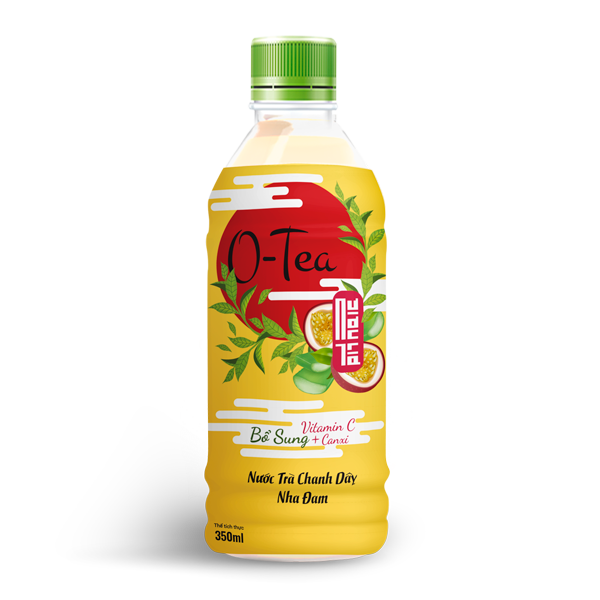 Nước Trà Chanh Dây Nha Đam O-Tea Chai 350ml