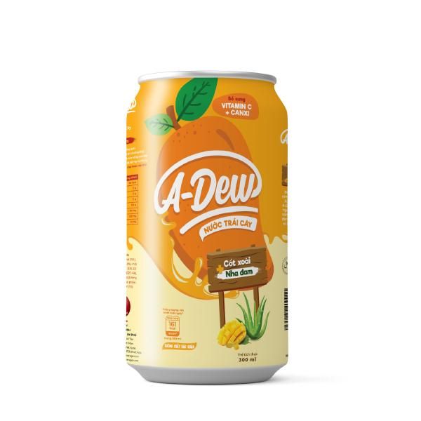 Nước Trái Cây A-Dew Xoài Nha Đam Lon 330ml