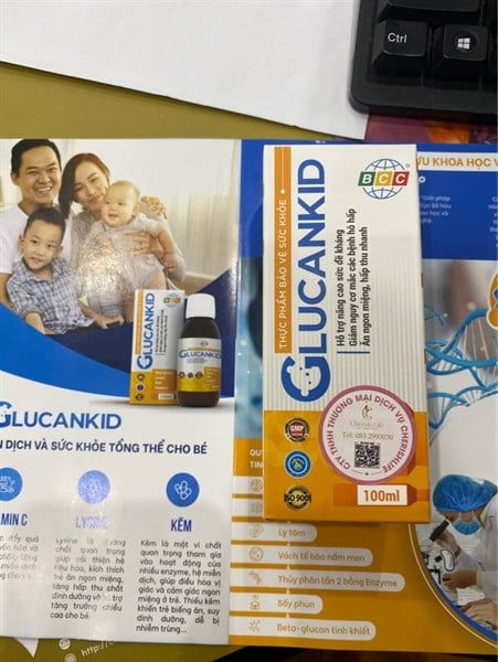 Siro tăng sức đề kháng GlucanKid cho trẻ trên 6 tháng tuổi chai 100ml