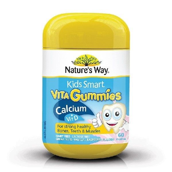 Nature’s Way Kids Smart Vita Gummies Calcium l60v MGS