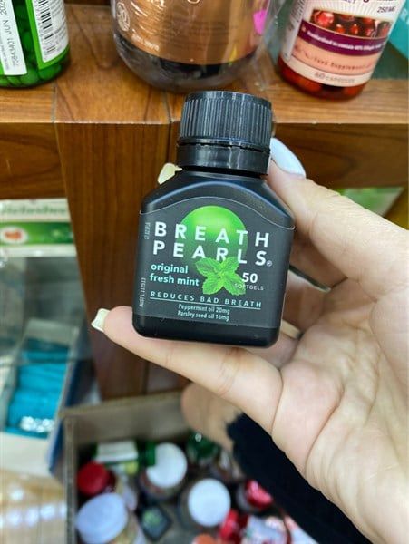 Viên uống, ngậm thơm miệng Breath pearls 50 viên