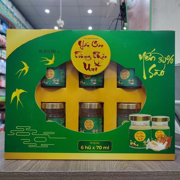 Yến sào Uni đông trùng lốc 6 lọ