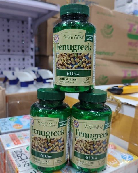 Viên lợi sữa cỏ cà ri 610mg lọ 100 viên Nature Garden( NEW)