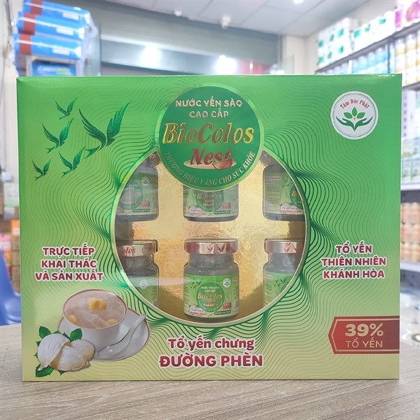 Yến sào BioColos đường phèn lốc 6 lọ
