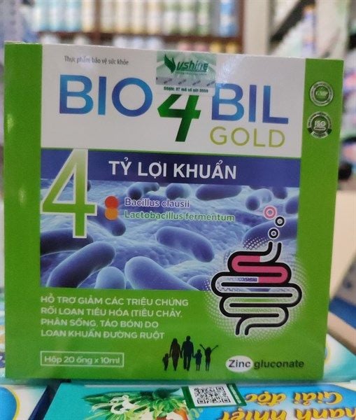 Men vi sinh Bio 4 bill gold Vshine hộp 4 vỉ x 5 ống