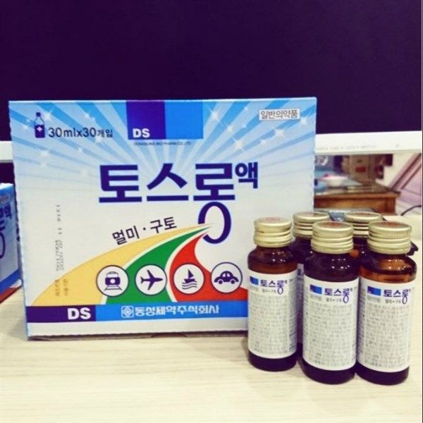 Say xe Toslong Hàn Quốc Dongsung giảm căng thẳng và mệt mỏi vì say tàu xe 30ml
