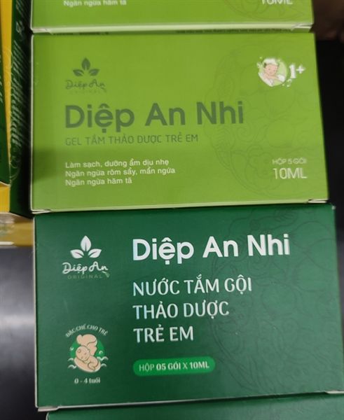 Gói tắm gội diệp an nhi Hộp 5 gói