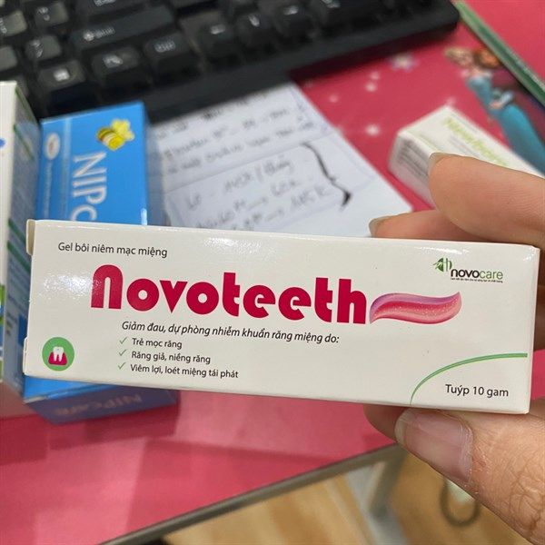 Giảm đau, dự phòng nhiễm khuẩn miệng Novo teeth (tube bôi)