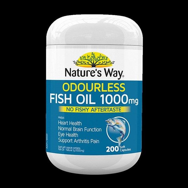 Nature’s Way Odourless Fish Oil 1000mg L200v MGS