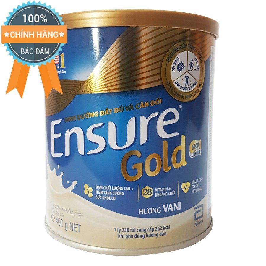 Sữa bột Abbott Ensure Gold cho người lớn tuổi 400gr và 850gr – Minh Anh ...