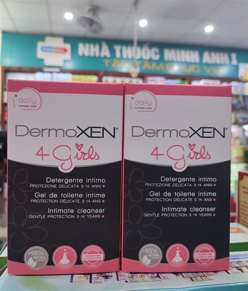 Dung dịch vệ sinh phụ nữ Dermoxen 3-14 tuổi