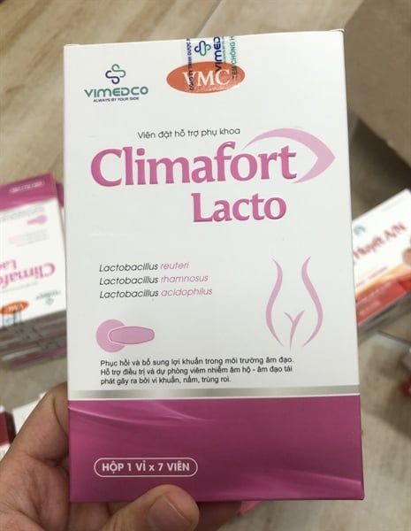 Viên đặt Bổ sung Lợi khuẩn Climafort Lacto hộp 7 viên